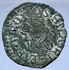 QUATTRINO PARMA OTTAVIO FARNESE 1547 - 1586 MONETA ANTICHI STATI ITALIANI