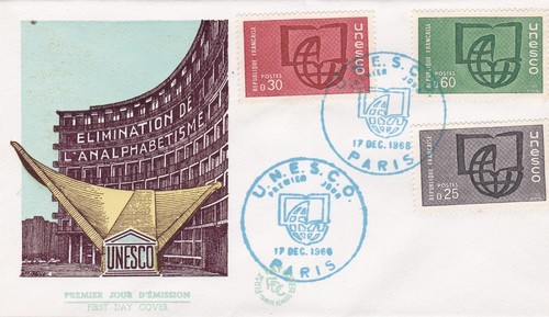 Francia 1966 fdc unesco - unesco, yt