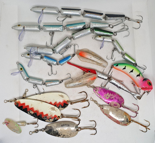 Lotto stock materiale pesca - stock,