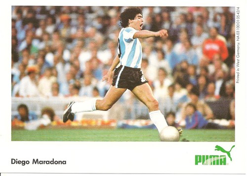 Diego maradona cartolina - diego,