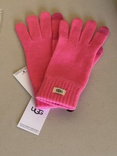 UGG KNIT LOGO TECH GLOVES IN