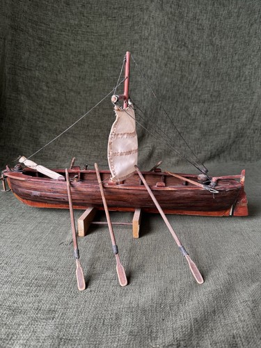 Wooden model sailing - model, fishing