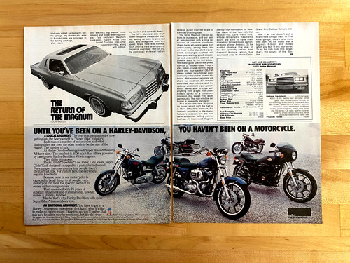 1978 print harley davidson - ad,