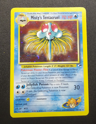 Misty tentacruel holo 132 - tentacruel, 10/132