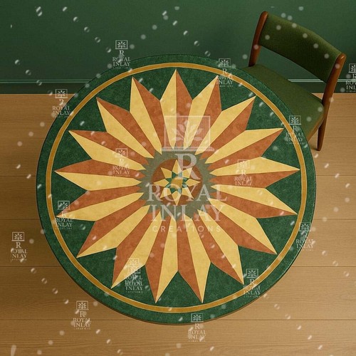 Tavolo rotondo sunburst - rotondo,
