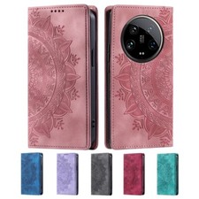Custodia per Xiaomi 14 ultra cellulare cover flip case custodia protettiva custodia cellulare mandala