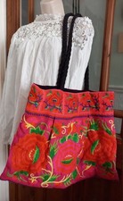 Borsa tote grande ricamata