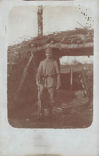 Foto cartolina soldato ww1 - cartolina,
