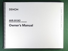 Denon AVR-3313CI Instruction