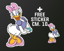 Adesivo PAPERINA DISNEY + 1 STICKER GRATUITO CM. 10  o spilla o portachiavi