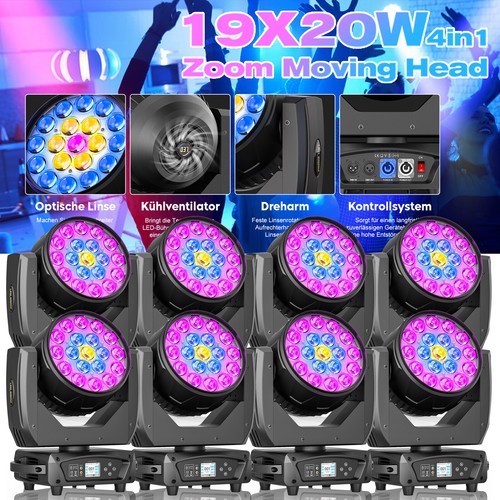 Led 19x20w 4in1 - 8x, testa