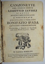 CANZONETTE – EDIZ. 1764 E