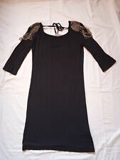 Abito Vintage Anni 80 con applicazioni di perline sulle spalle 