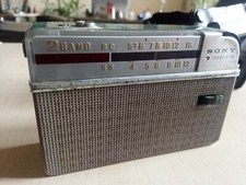 radio sony 7 transistor TR714 vintage da riparare - condizioni come foto