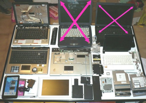Lotto notebook portatili caddy - notebook,