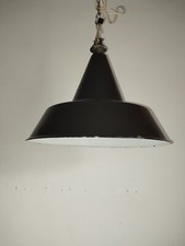 grande lampada sospensione lampara  industriale anni '50