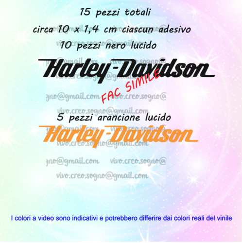 Pezzi adesivi harley - pezzi,