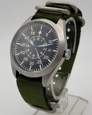 Orologio Uomo Nero Pilot 40mm