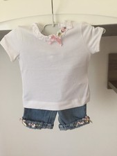 Completo Bimba Neonata Pantaloni Maglia Monnalisa