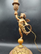 Portacandele antico in bronzo