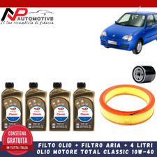 Kit tagliando Fiat 600 Seicento 1.1 FILTRI + 4 litri olio TOTAL CLASSIC 10W40