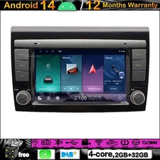 Autoradio 7" Android14 Navigazione GPS Carplay DAB Stereo per Fiat Bravo 2008-2013
