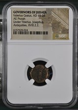 NGC Valerio Grato AD15-26 Bronzo Prutah Giudea GOVERNATORE DURANTE LA VITA DI GESÙ