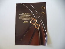 advertising Pubblicità 1981 OROLOGI SEIKO LASSALE