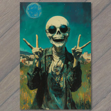 Stampa artistica scheletro