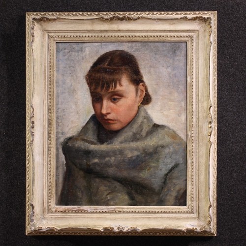 Dipinto ritratto donna - dipinto, con