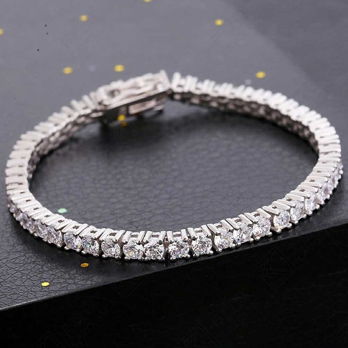 Bracciale tennis 6ct oro - bracciale,