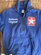 Felpa Converse Authentic original Uomo Bleu - M
