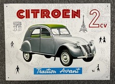 Targa in latta Citroen 2CV