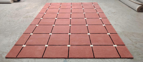 Tappeto lana trapuntato a - in,