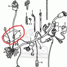 Suzuki Dr Big 750 800 Copertura Cablaggio In Gomma, Protezione Cavi Sotto Becco