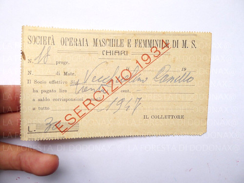 Vecchio documento società - vecchio,