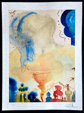 Salvador Dalì Litografia ' tornado ' COA firmata numerata a matita crayon Dali