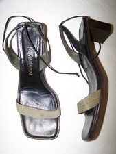 SCARPE  SANDALI YVES SAINT LAURENT N 39  100% SUMMER LUXURY SHOES