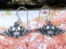 Gufo Orecchini In Argento 925