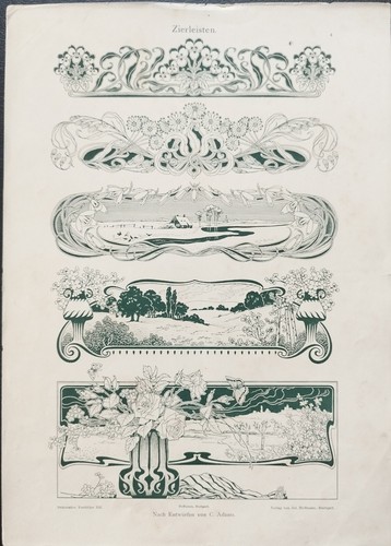 Antica stampa colori 1900 - stampa,