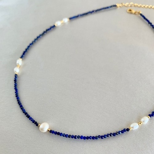 Collana perle bianche e - perle,