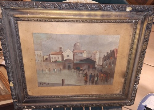 Dipinto olio tavola - dipinto, su