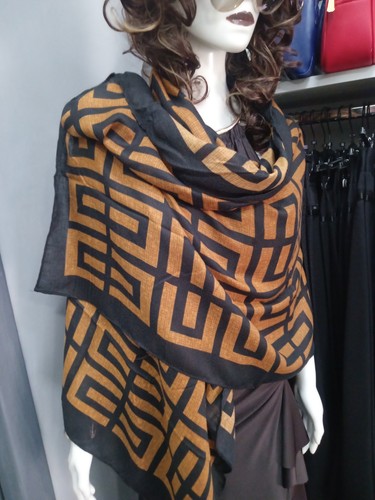 Stola foulard coprispalle nero - stola,