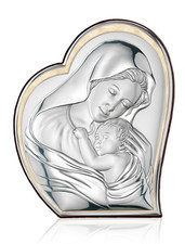 MADONNA CON BAMBINO IN ARGENTO