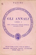 LATINO / TACITO – ANNALI LIBRO I