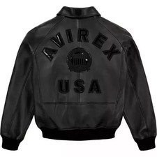 Bomber uomo nero Avirex vera