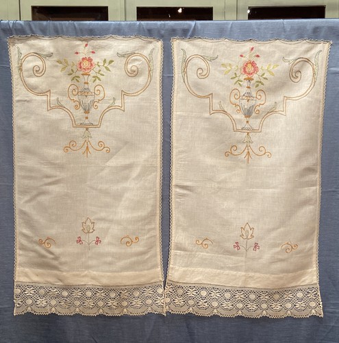 Antiche tendine tende coppia - antiche,