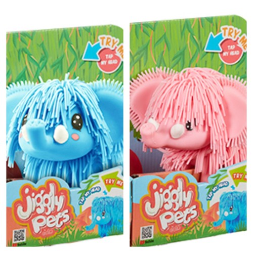 Jiggly pets elefante rosa - jiggly,