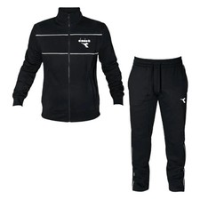 Diadora Tuta Uomo Felpata Nero