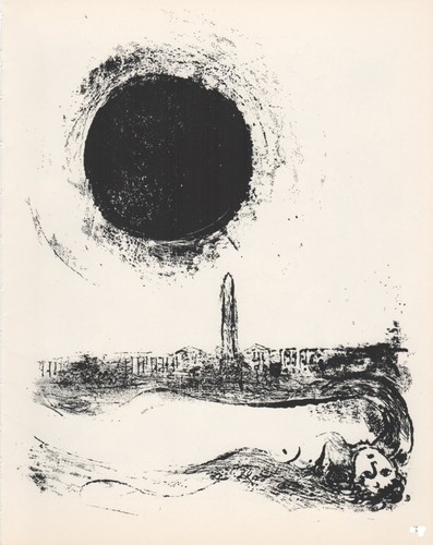 Marc chagall sole nero su - -,